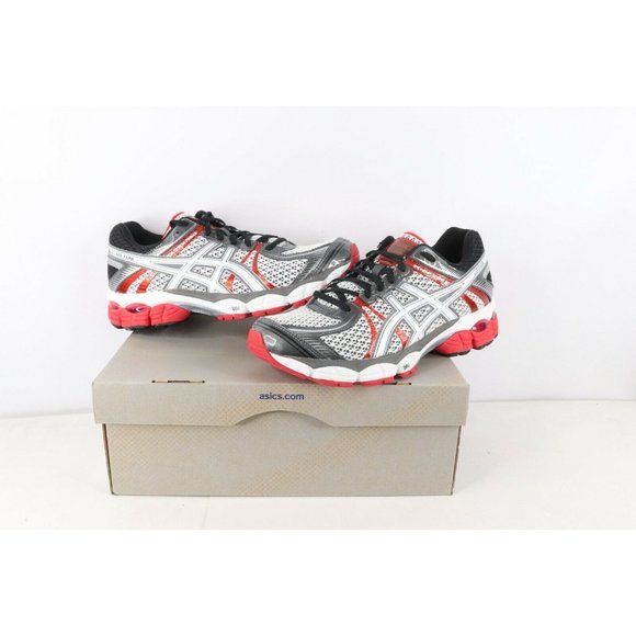 NOS Vintage Asics Gel Flux Jogging Running Shoes Sneakers White Red main image 8